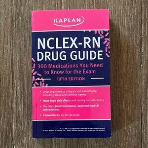 Kaplan NCLEX-RN Drug Guide - Pink and White
